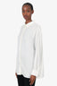 Etro White Silk Jacquard Button Down Shirt Size 50