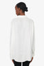 Etro White Silk Jacquard Button Down Shirt Size 50