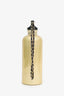 Pre-Loved Chanel™ 2019 Black/Gold Leather CC Water Bottle With Chain