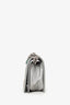 Pre-Loved Chanel™ 2018 Iridescent Silver/Blue Leather/PVC Water Boy Small Bag