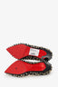 Christian Louboutin Black Leather Studded Pigalle Spikes 120 Heels Size 36.5