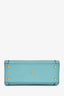 Gucci Blue Leather Orange Strap Detail 'Diana' Mini Tote Bag With Strap
