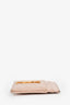 Saint Laurent Pink Leather Cassandre Card Holder