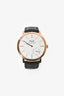 Piaget 18K Rose Gold/Brown Alligator 'Altiplano' 43mm Automatic Watch