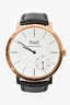Piaget 18K Rose Gold/Brown Alligator 'Altiplano' 43mm Automatic Watch