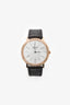 Piaget 18K Rose Gold/Brown Alligator Diamond Bezel 'Altiplano' 38mm Automatic Watch