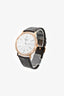 Piaget 18K Rose Gold/Brown Alligator Diamond Bezel 'Altiplano' 38mm Automatic Watch