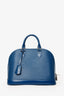 Louis Vuitton 2014 Blue Epi Leather Alma PM Top Handle Bag