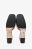 Gucci Red Leather Crystal Square G Madelyn Mules Size 37.5