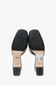 Gucci Black Leather Crystal Square G Madelyn Mules Size 37.5