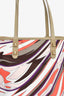 Emilio Pucci Pink/White Print Tote Bag