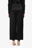 'S Max Mara Black Satin Straight Leg Pants Size 12