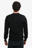 Christian Dior Black Wool Bee Accent Button Down Cardigan Size M Mens