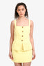Amanda Uprichard Yellow Button Detail 'Travis' Short Romper Size S