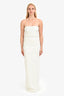 Likey White Pearl Embellished 'Helsa' Maxi Dress Size S
