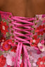 Alfabeta Pink/Red 'Milkonia' Embroidered Floral Strapless Mini Dress Size XS