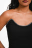 Alfabeta Black 'Addison' Crystal Embellished Strapless Mini Dress Size XS