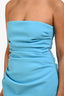 Misha Blue 'Cleo' Ruched Strapless Mini Dress Size L
