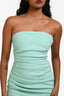 Misha Turquoise/Blue 'Cleo' Ruched Strapless Mini Dress Size XS