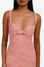 Moschino Cheap and Chic Pink Cotton Bow Detail Midi Dress Size 4