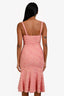 Moschino Cheap and Chic Pink Cotton Bow Detail Midi Dress Size 4