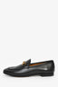 Gucci Black Leather Horsebit 'Jordaan' Loafers Size 37.5