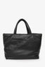 Saint Laurent 2023 Black Leather Puffer Tote Bag