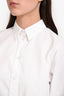 Gucci White Heavy Cotton Button Down Shirt Size 38