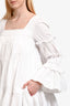 Aje White Cotton L'espirit Mini White Dress Size 8