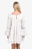 Aje White Cotton L'espirit Mini White Dress Size 8