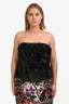 Aje Black Charmed Rosette Ruffle Bustier Size 14