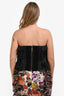 Aje Black Charmed Rosette Ruffle Bustier Size 14