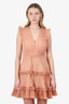 Zimmerman Dusty Rose Pleated Mini Dress Size 1