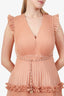 Zimmerman Dusty Rose Pleated Mini Dress Size 1