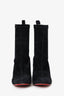 Christian Louboutin Black Suede Gena Ankle Boots Size 36.5