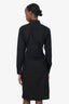 Dries Van Noten Black Lace Waist Button Down Dress Size 36