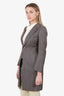 Junya Watanabe Comme des Garcons Brown Wool Striped Blazer Size XS