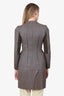 Junya Watanabe Comme des Garcons Brown Wool Striped Blazer Size XS