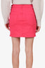 Mother Hot Pink Denim Mini Skirt Size 28