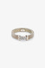 Tiffany & Co. Sterling Silver 3 Diamond 'Somerset' Mesh Ring Size 5