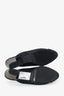 Pre-Loved Chanel™ Navy/Black Fabric/Velvet CC Cap Toe Mules Size 38.5