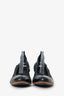 Pre-Loved Chanel™ Black Lambskin/Patent Cap Toe Pumps Size 41