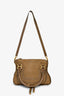 Chloe Brown Nubuck Leather Small 'Marcie' Shoulder Bag