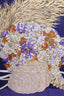 Salvatore Ferragamo Purple Silk Floral Print Scarf