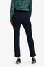 The Row Navy Pleated Skinny Trousers Size 4