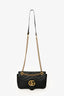 Gucci Black Leather GG Marmont Small Shoulder Bag