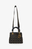 Christian Dior 2017 Black Studded Lambskin Cannage Supple Small Lady Dior