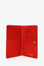 Salvatore Ferragamo Lipstick Red Gancini Continental Wallet