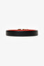 Salvatore Ferragamo Black/Red Leather Reversible Belt