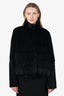Max Mara Studio Rabbit/Raccoon Fur Jacket Size 10